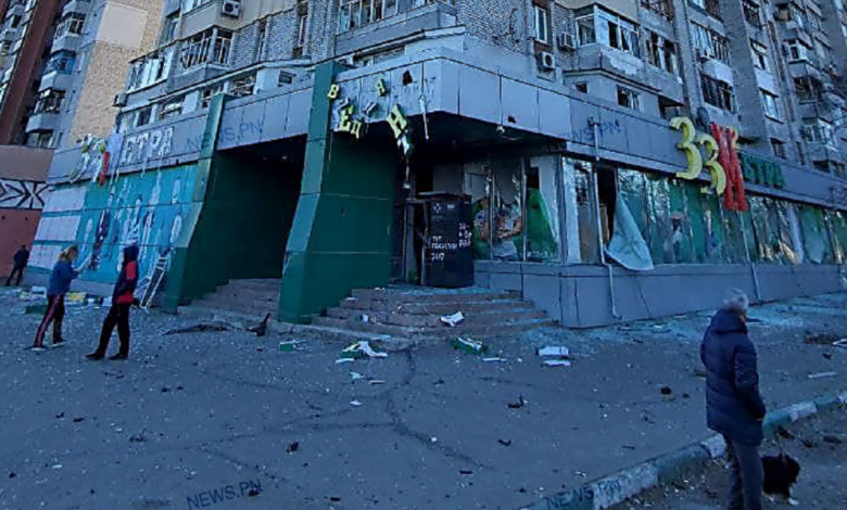 место боя