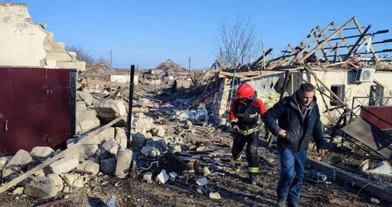 последствия авиаударов рашистов по Баштанке