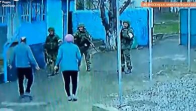 в Вознесенске выгнали российских военных со двора