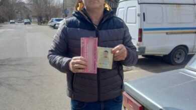 мужчина, снимавший блокпосты в Николаеве