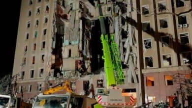 разбор завалов здания Николаевской ОВА