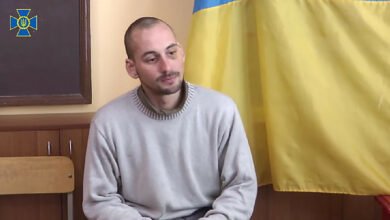 пленный российский оккупант