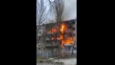 горить житловий будинок