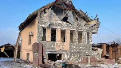 дом в мкрн Балабановка после артобстрела рф-оккупантами