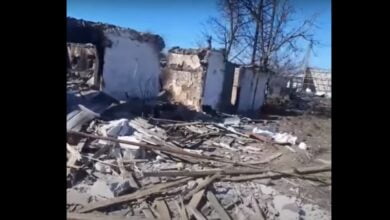 война: разрушения в с. Прибугское