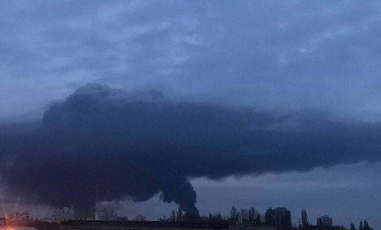 Одеса горить (фото "Суспільне")