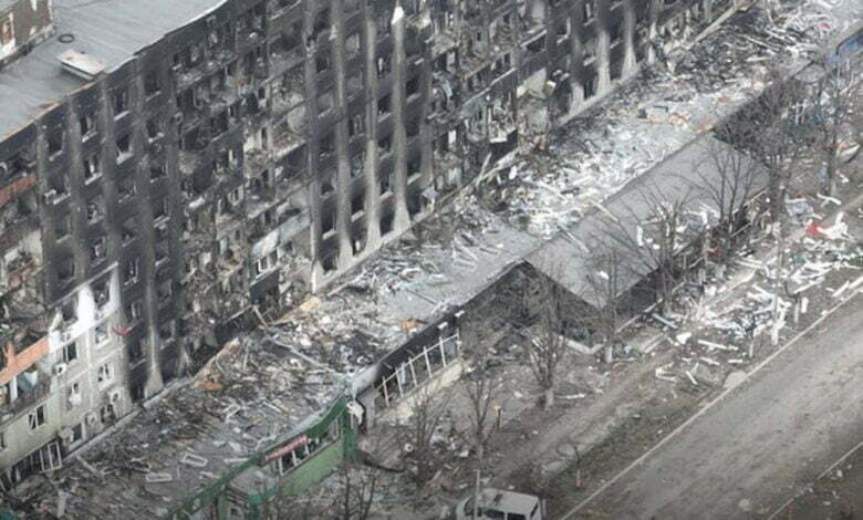 Разрушенній рашистами Мариуполь