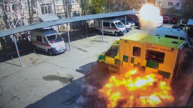 взрыв на территории детской больницы