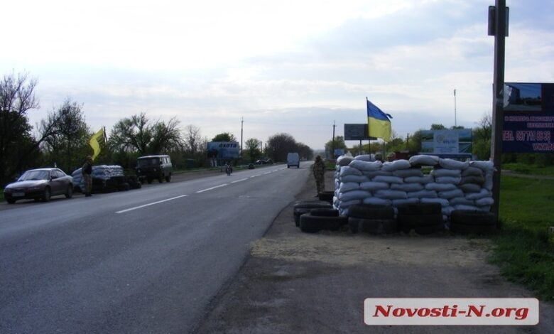 Блокпост, на котором задержали пьяного прокурора