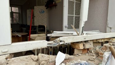 разрушенный рашистами детсад в Николаеве