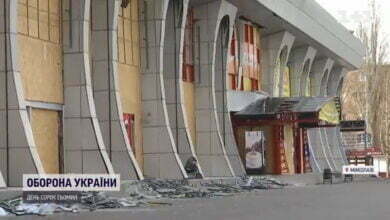 ТЦ після обстрілу