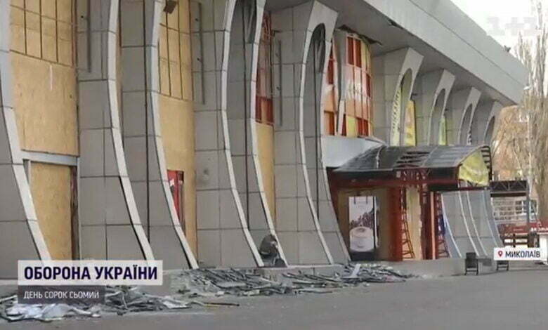 ТЦ після обстрілу