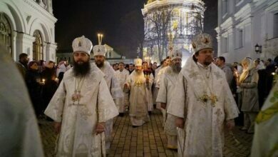 Празднование Пасхи в Киево-Печерской лавре