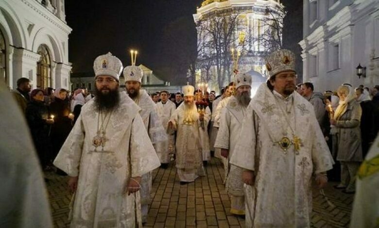 Празднование Пасхи в Киево-Печерской лавре