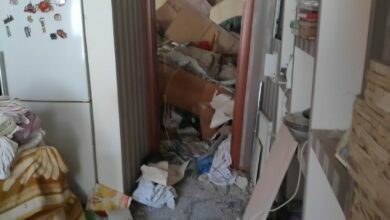 разрушенный дом Дениса Жумелы