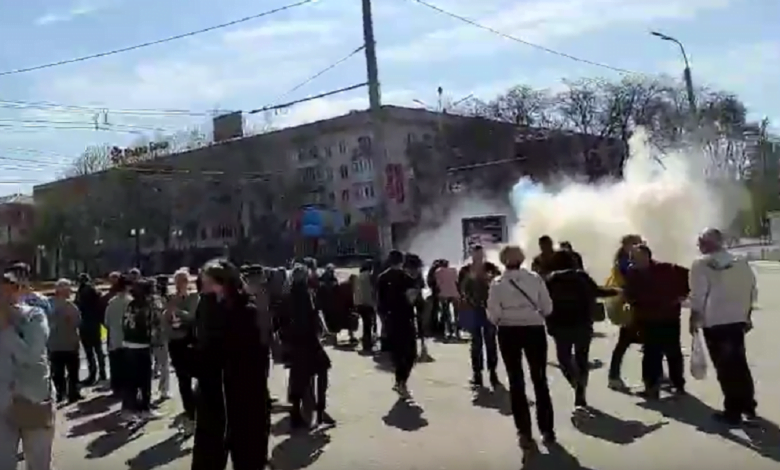 митинг в Херсоне