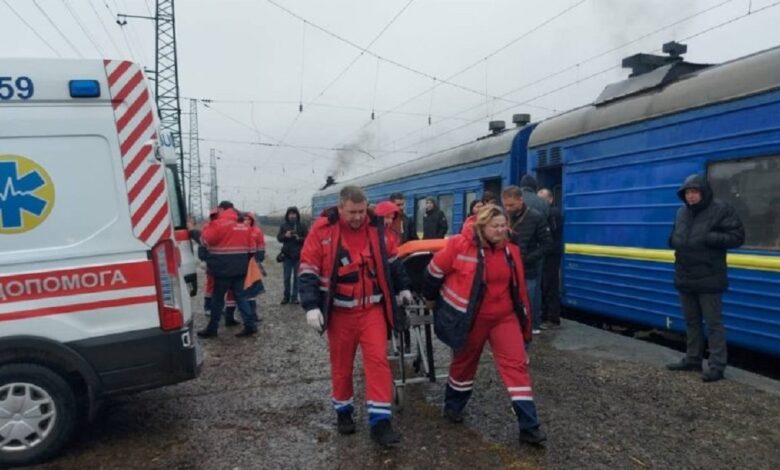 обстрел жд станций