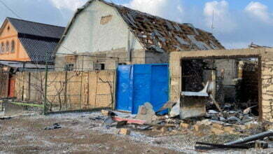 разрушенный рашистами дом в Балабановке