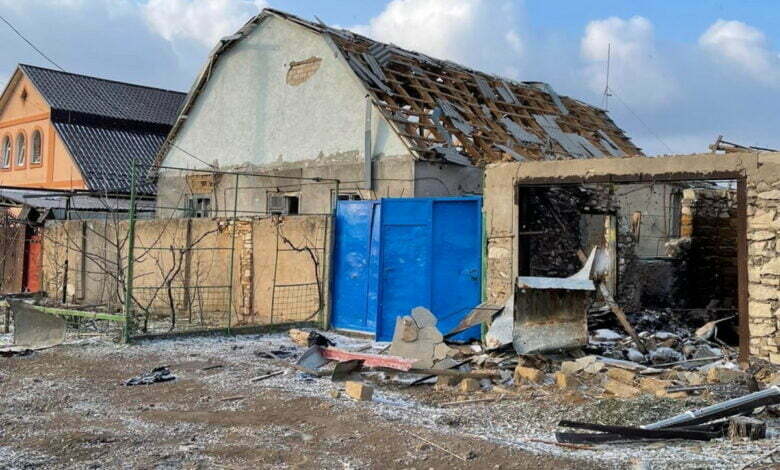 разрушенный рашистами дом в Балабановке