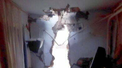 разрушенный в результате обстрела рашистами дом