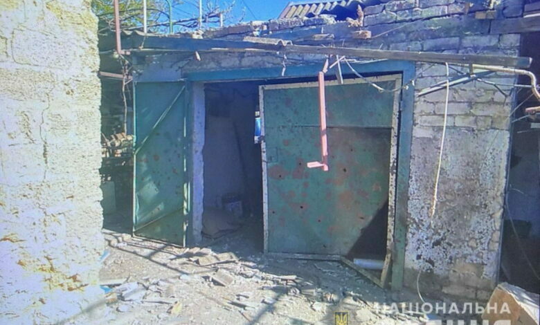 обстрелянный дом