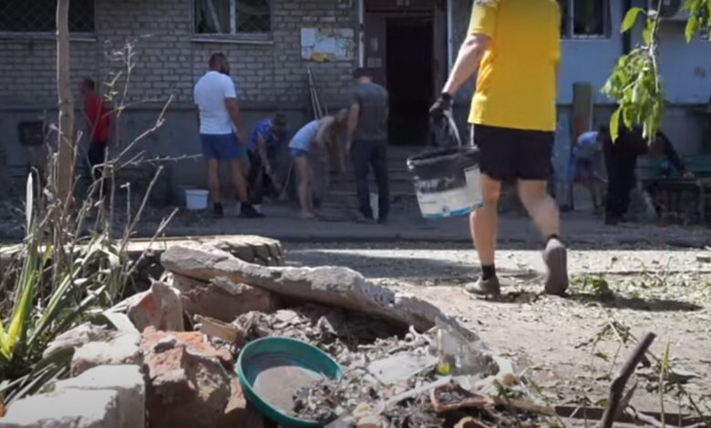 последствия обстрелов в Корабельном районе