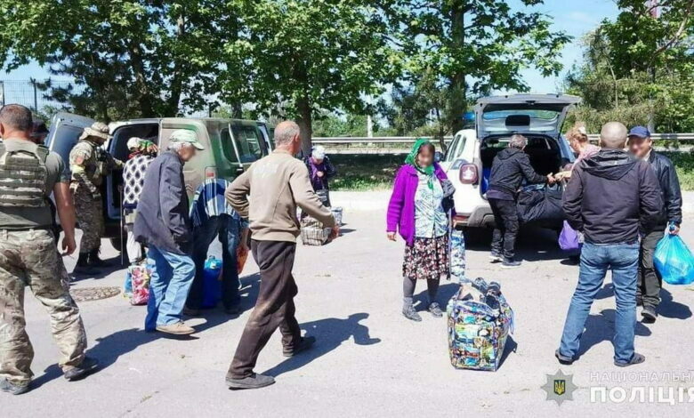 полиция, эвакуация жителей сел Галициновской ОТО