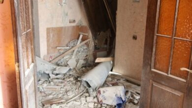 результат обстрела