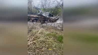 уничтоженная БМП