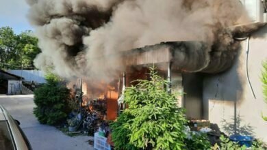 Пожар: последствия обстрела рашистами