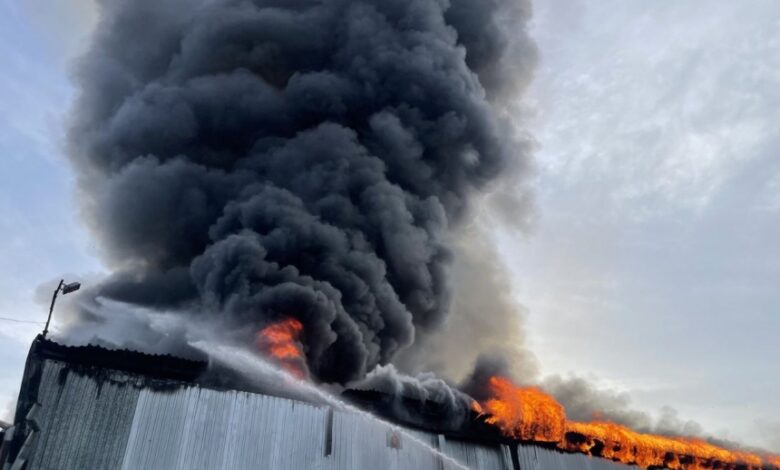пожар складского помещения