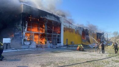 ТЦ в Кременчуге (результат обстрела)