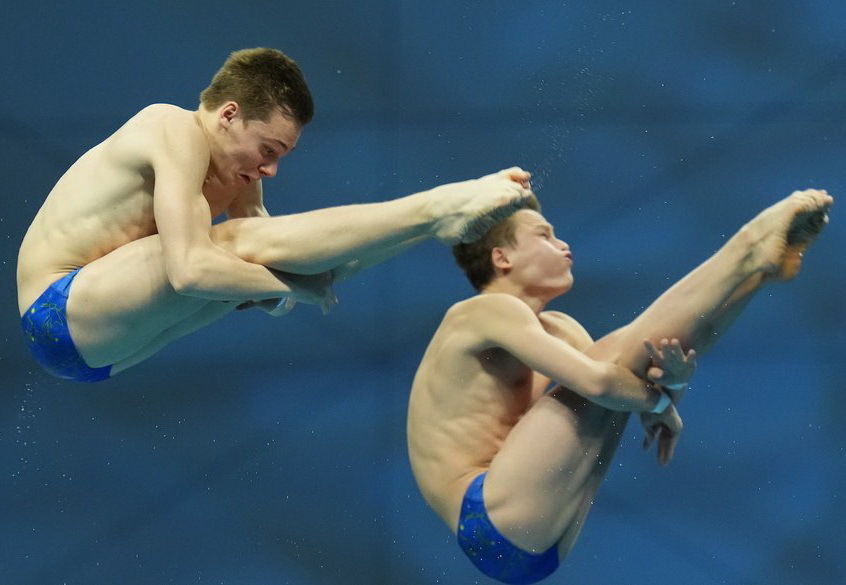 Кирило Болюх та Олексій Середа на ЧС-2022, фото: AP Photos