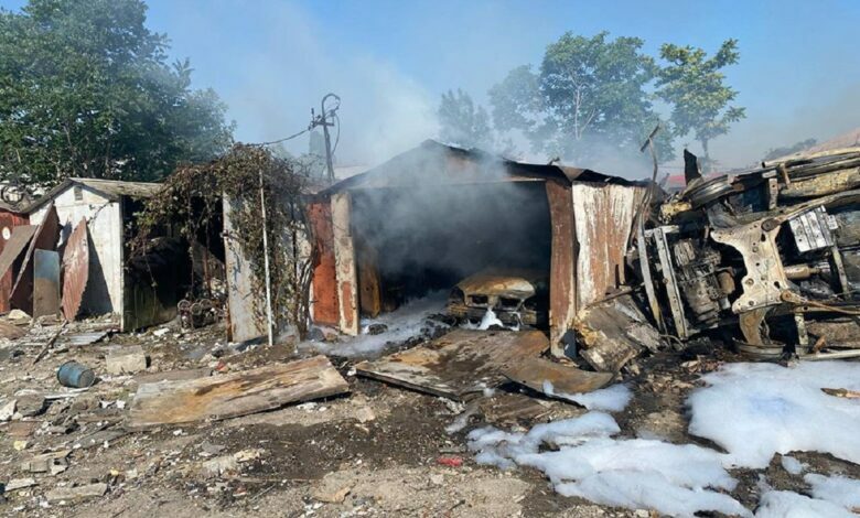 обстрел гаражного кооператива