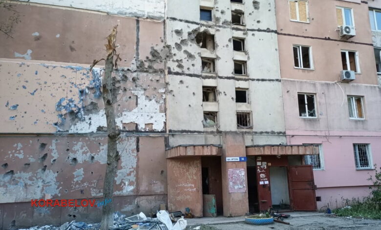 последствия обстрела в Корабельном 01.06.2022