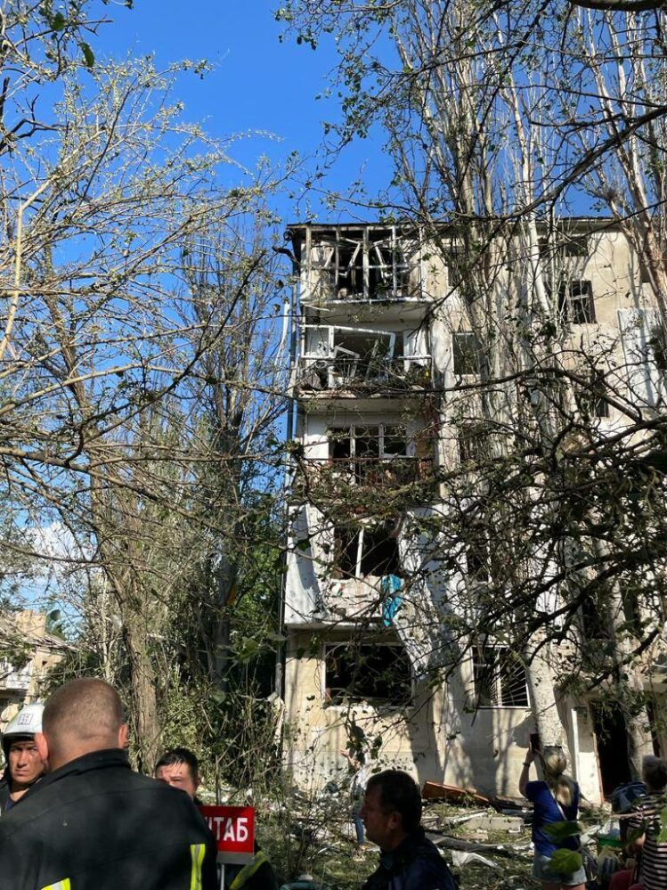 последствия ракетного удара по Николаеву 17.06.2022