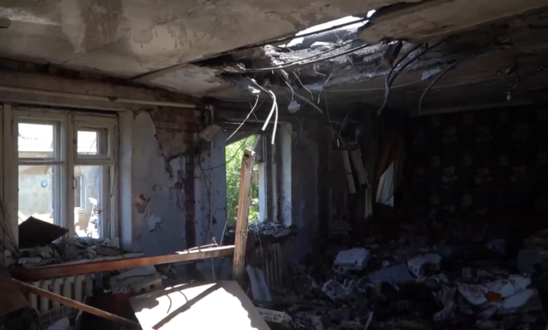 результат обстрела