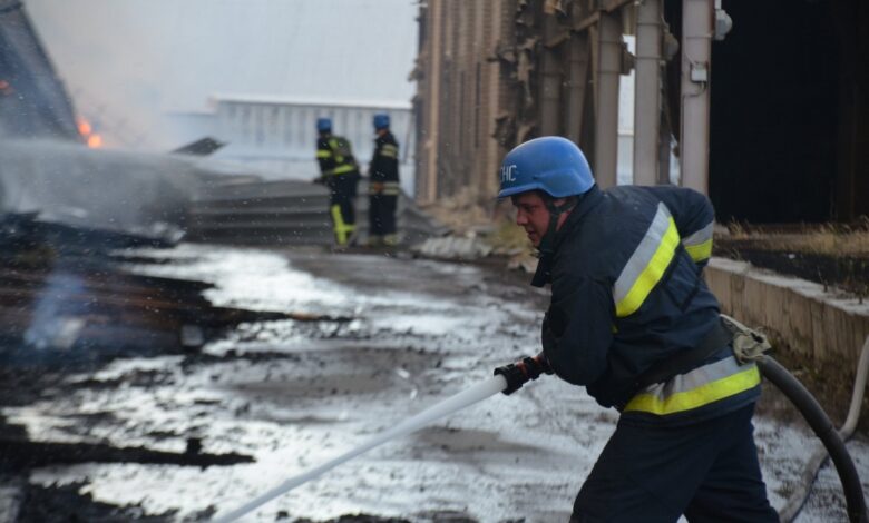 тушение пожара