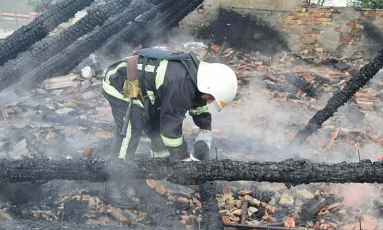 тушение пожара