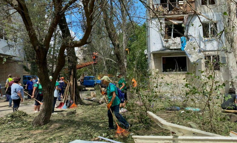 результат вражеского обстрела в Николаеве 17.06.2022