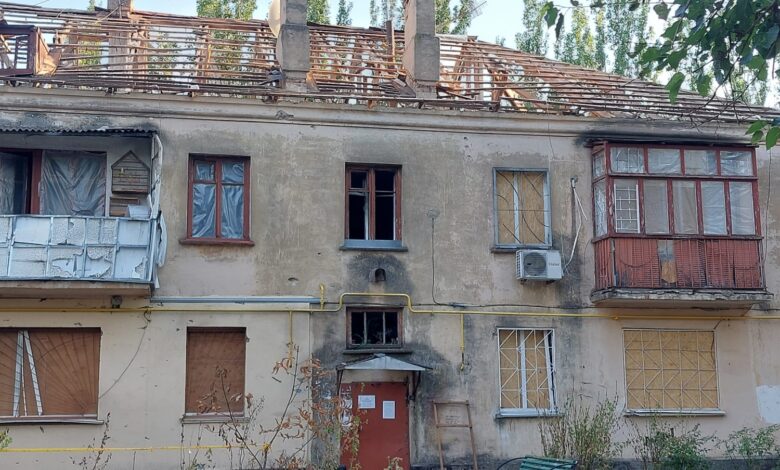 поврежденный обстрелами рашистов дом