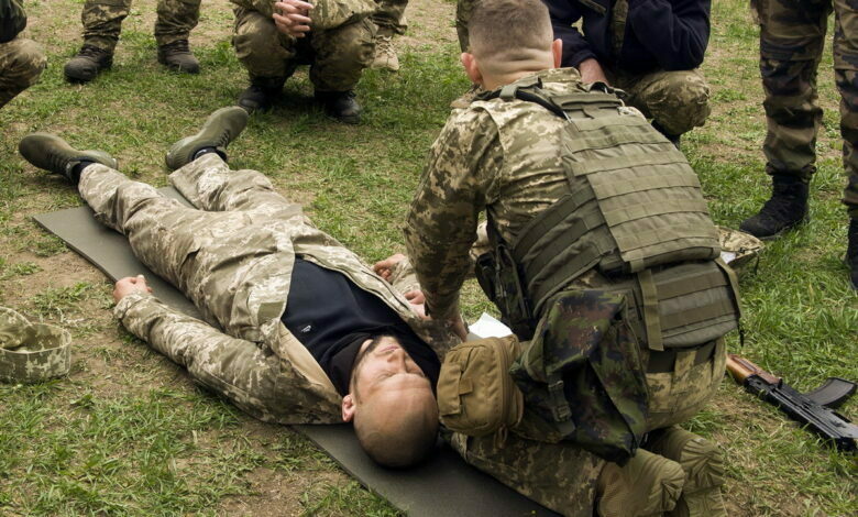 заняття з медичної підготовки бійців