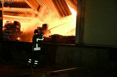 пожар при взрыве