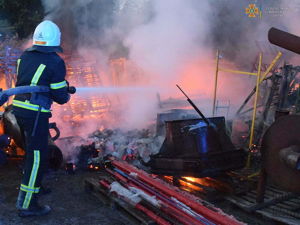 пожар на складском предприятии