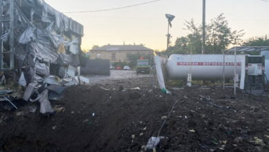 воронка от взрыва 21.07.2022