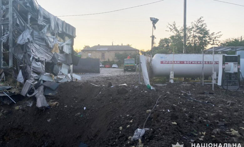 воронка от взрыва 21.07.2022