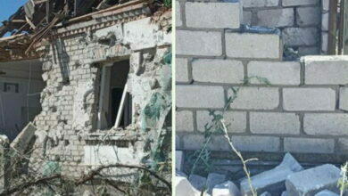 разрушения в Галицыново после обстрелов
