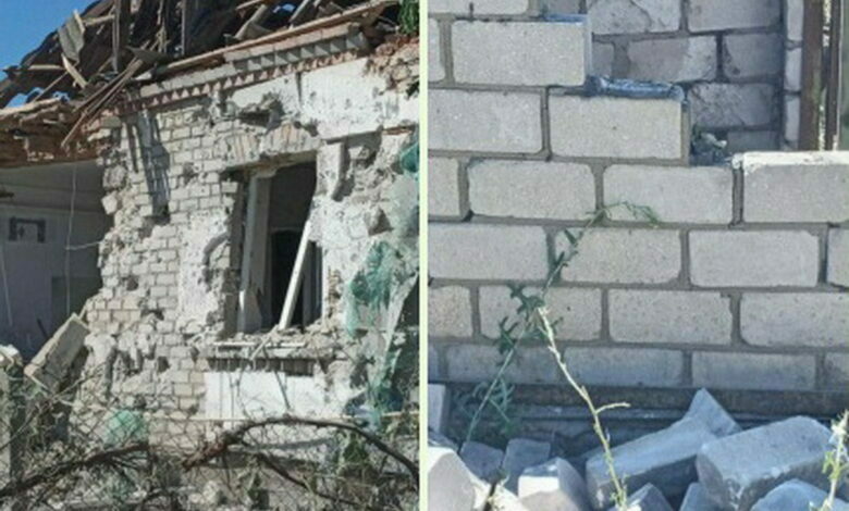 разрушения в Галицыново после обстрелов