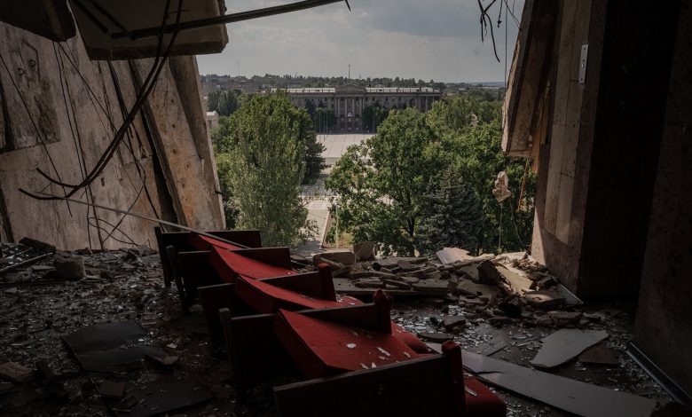 міськрада: вид із зруйнованої будівлі ОДА