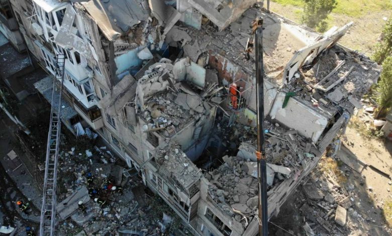 последствия одного из ракетных ударов по Николаеву